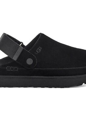UGG Men’s Black Suede Backstrap Clog
